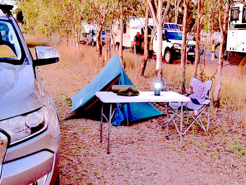 Wild camping in Australia