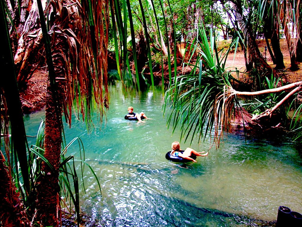 Tubing near the restaurant Adels Grove