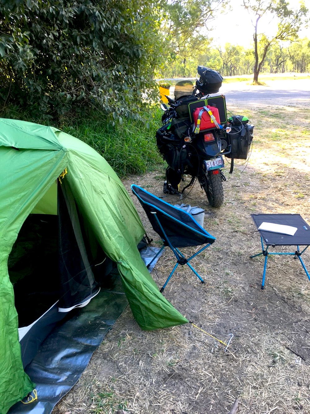 wild camping in Western Queensland